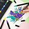 Acrylic Paint Pens, 32 Colors Brush Tip and Fine Tip (Dual Tip) Paint Markers for Rock Painting, Water Based Acrylic Painting Supplies for Fabric Painting,Wood, Plastic, Canvas, Easter Egg